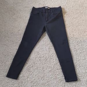 Levi's Mile High Super Skinny Black Jeans
